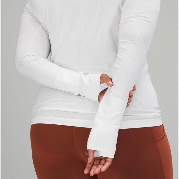 Lululemon white long sleeve swiftly tech shirt size 2 - Picture 3 of 3